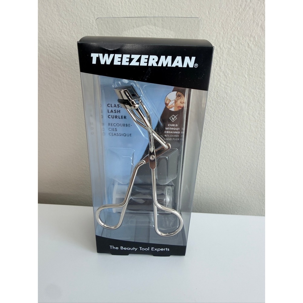 Tweezerman Classic Lash Curler Women OS Silver Chrome NWT Beauty Tool NEW
